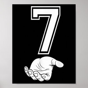 Nummer 7 Matching 67 Meme Halloween Kostuum Heren Poster