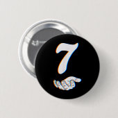 Nummer 7 Matching 67 Meme Halloween Kostuum Heren Ronde Button 5,7 Cm (Voorkant /achterkant)