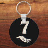 Nummer 7 Matching 67 Meme Halloween Kostuum Heren Sleutelhanger (Voorkant)