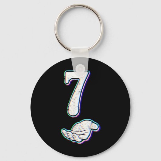 Nummer 7 Matching 67 Meme Halloween Kostuum Heren  Sleutelhanger (Voorkant)