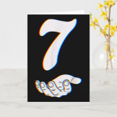 Nummer 7 Matching 67 Meme Halloween Kostuum Mannen Kaart (Gele Bloem)