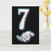 Nummer 7 Matching 67 Meme Halloween Kostuum Mannen Kaart (Gele Bloem)
