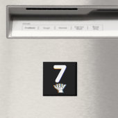 Nummer 7 Matching 67 Meme Halloween Kostuum Mannen Magneet (Insitu (Vaatwasser))