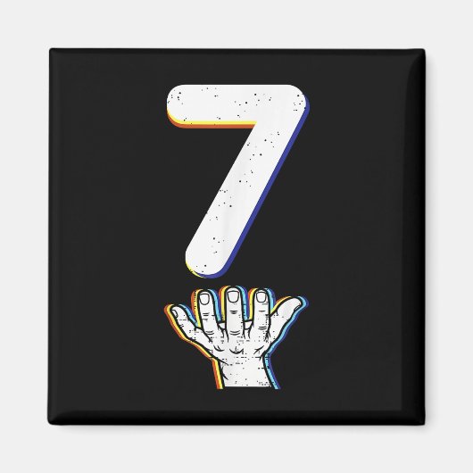 Nummer 7 Matching 67 Meme Halloween Kostuum Mannen Magneet (Voorkant)