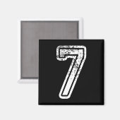Nummer 7 Matching 67 Meme Halloween Kostuum Mannen Magneet (Voorkant / Achterkant)
