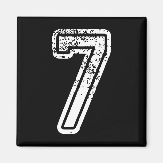 Nummer 7 Matching 67 Meme Halloween Kostuum Mannen Magneet (Voorkant)