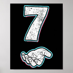 Nummer 7 Matching 67 Meme Halloween Kostuum Mannen Poster