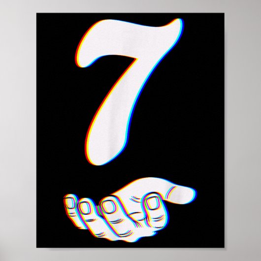 Nummer 7 Matching 67 Meme Halloween Kostuum Mannen Poster (Voorkant)