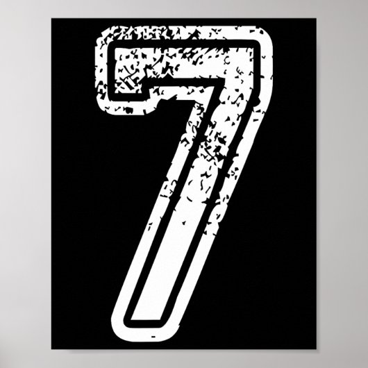 Nummer 7 Matching 67 Meme Halloween Kostuum Mannen Poster (Voorkant)