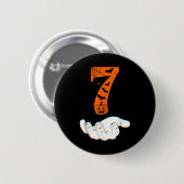 Nummer 7 Matching 67 Meme Halloween Kostuum Mannen Ronde Button 5,7 Cm (Voorkant /achterkant)