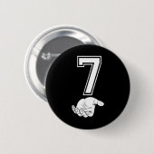 Nummer 7 Matching 67 Meme Halloween Kostuum Mannen Ronde Button 5,7 Cm (Voorkant /achterkant)