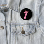 Nummer 7 Matching 67 Meme Halloween Kostuum Mannen Ronde Button 5,7 Cm (In situ)