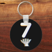 Nummer 7 Matching 67 Meme Halloween Kostuum Mannen Sleutelhanger (Voorkant)