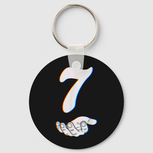 Nummer 7 Matching 67 Meme Halloween Kostuum Mannen Sleutelhanger (Voorkant)