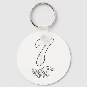 Nummer 7 Matching 67 Meme Halloween Kostuum Mannen Sleutelhanger