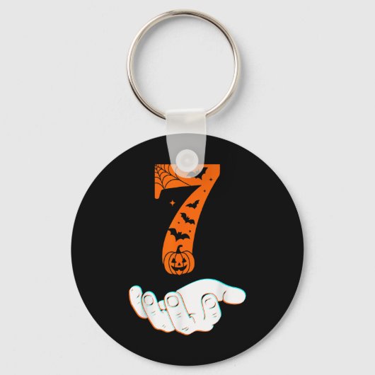 Nummer 7 Matching 67 Meme Halloween Kostuum Mannen Sleutelhanger (Voorkant)