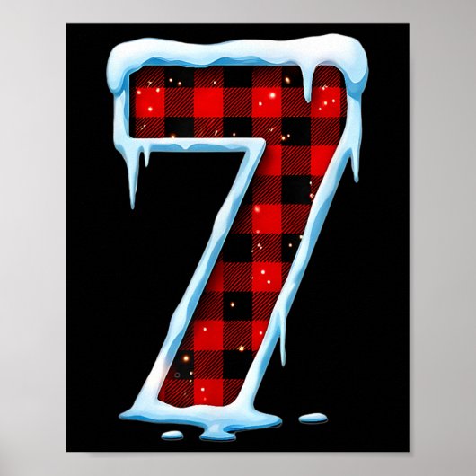 Nummer 7 Matching 67 Meme Kerst Kleding Heren Wo Poster (Voorkant)