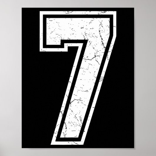 Nummer 7 Matching 67 Meme Kostuum Mannen Vrouwen K Poster (Voorkant)
