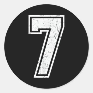 Nummer 7 Matching 67 Meme Kostuum Mannen Vrouwen K Ronde Sticker