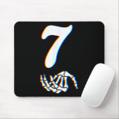 Nummer 7 Matching 67 Meme Skelet Hand Halloween Muismat (Met muis)