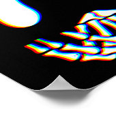 Nummer 7 Matching 67 Meme Skelet Hand Halloween Poster (Hoek)