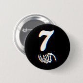 Nummer 7 Matching 67 Meme Skelet Hand Halloween Ronde Button 5,7 Cm (Voorkant /achterkant)