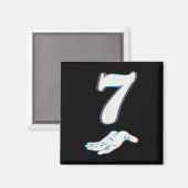 Nummer 7 Matching 67 Six Seven Meme Koppel Hallowe Magneet (Voorkant / Achterkant)