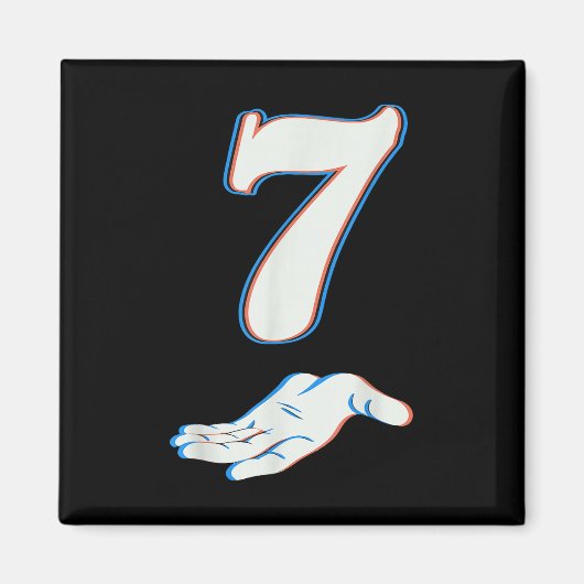 Nummer 7 Matching 67 Six Seven Meme Koppel Hallowe Magneet (Voorkant)