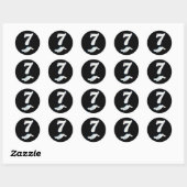 Nummer 7 Matching 67 Zes Zeven Meme Koppel Hallowe Ronde Sticker (Vel)