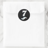 Nummer 7 Matching 67 Zes Zeven Meme Koppel Hallowe Ronde Sticker (Tas)