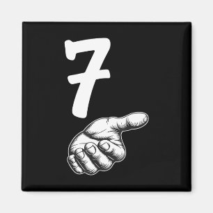Nummer 7 Matching Duo 67 Meme Gen Alpha Slang Hall Magneet