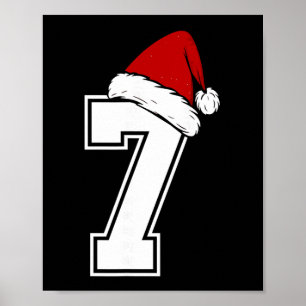 Nummer 7 Matching Six Seven 6 7 Meme 6 7 Kerstmis Poster