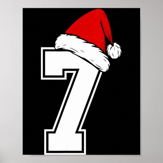 Nummer 7 Overeenkomend met Zes Zeven 6 7 Meme 6 7 Poster (Voorkant)