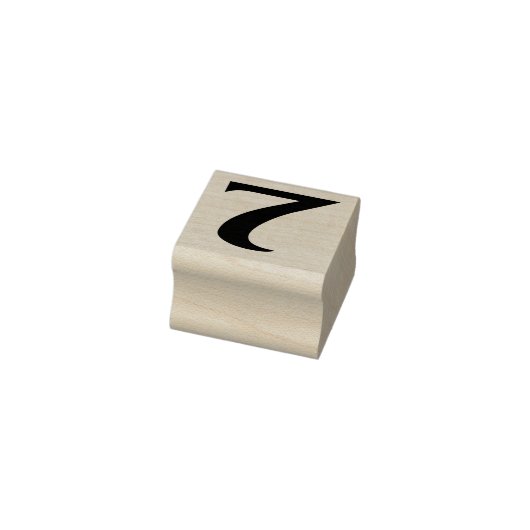 Nummer 7 Rubber Art Stempel (Stempel)
