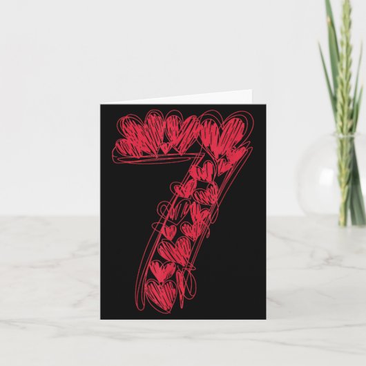 Nummer 7 - Schattig 67 Bijpassende Valentijn Kaart (Voorkant)