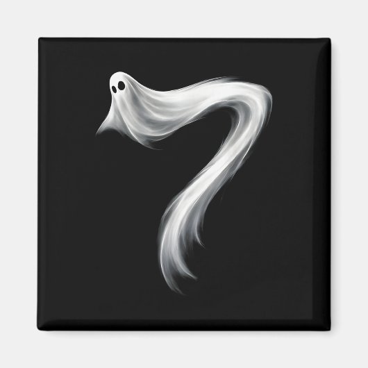 Nummer 7 spooky grappige zes zeven 67 Halloween me Magneet (Voorkant)