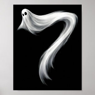 Nummer 7 spooky grappige zes zeven 67 Halloween me Poster