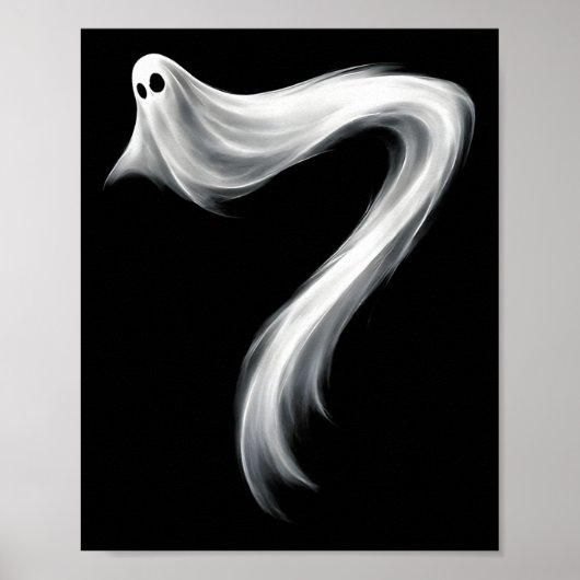 Nummer 7 spooky grappige zes zeven 67 Halloween me Poster (Voorkant)