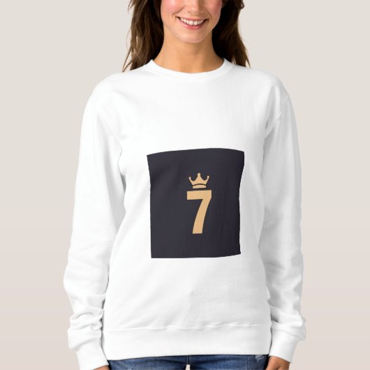 Nummer 7 T-shirt met goed design op de achterkant (Voorkant)