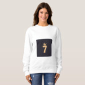 Nummer 7 T-shirt met goed design op de achterkant (Voorkant volledig)