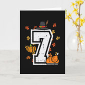 Nummer 7 Thanksgiving 6 7 Matching 67 Meme Mannen Kaart (Gele Bloem)