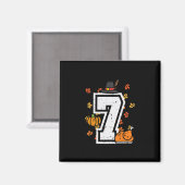 Nummer 7 Thanksgiving 6 7 Matching 67 Meme Mannen Magneet (Voorkant / Achterkant)