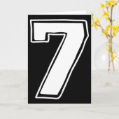 Nummer 7 Zes Zeven 6 7 Meme 67 Grappig 7e Verjaard Kaart (Gele Bloem)