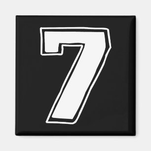 Nummer 7 Zes Zeven 6 7 Meme 67 Grappige 7e Verjaar Magneet