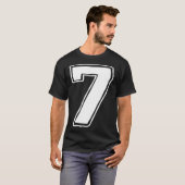 Nummer 7 Zes Zeven 6 7 Meme 67 Grappige 7e Verjaar T-shirt (Voorkant volledig)