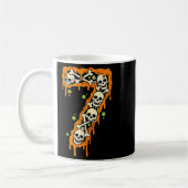 Nummer 7 Zes Zeven 6 7 Meme Grappig Ontwerp Koppel Koffiemok (Links)