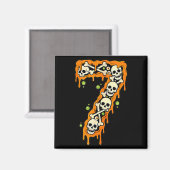 Nummer 7 Zes Zeven 6 7 Meme Grappig Ontwerp Koppel Magneet (Voorkant / Achterkant)