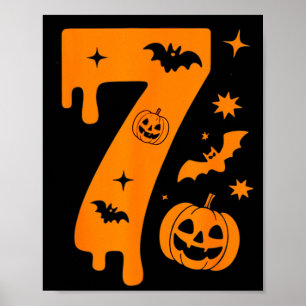 Nummer 7 Zes Zeven 6 7 Meme Grappig Ontwerp Koppel Poster