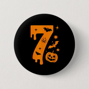 Nummer 7 Zes Zeven 6 7 Meme Grappig Ontwerp Koppel Ronde Button 5,7 Cm