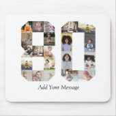 Nummer 80 Fotocollage Muismat (Voorkant)